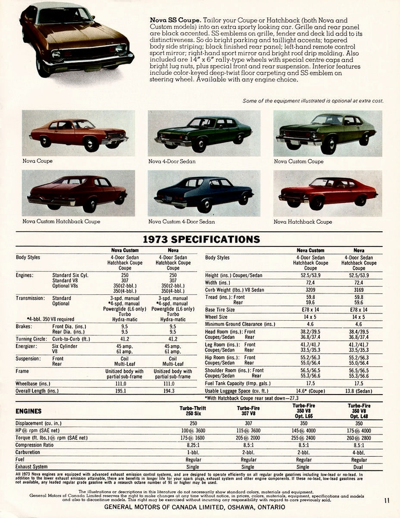 1973 Chevrolet Nova Canadian Brochure Page 5